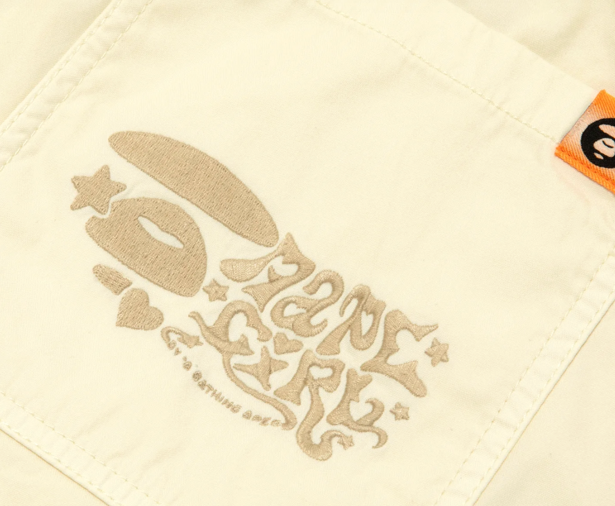 香港代購 專櫃正品 Aape 26春夏 女裝 猿人小標徽章寬鬆垂感闊腿休閒長褲D621