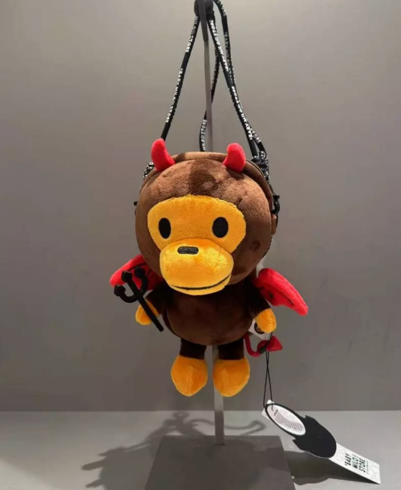 香港直郵 BABY MILO STORE 卡通惡魔小猴公仔手機包4404