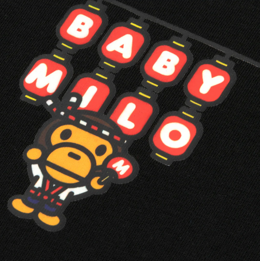 香港直郵 專櫃正品 BABY MILO STORE女裝卡通小猴花火大會圖案印花短袖T恤0454