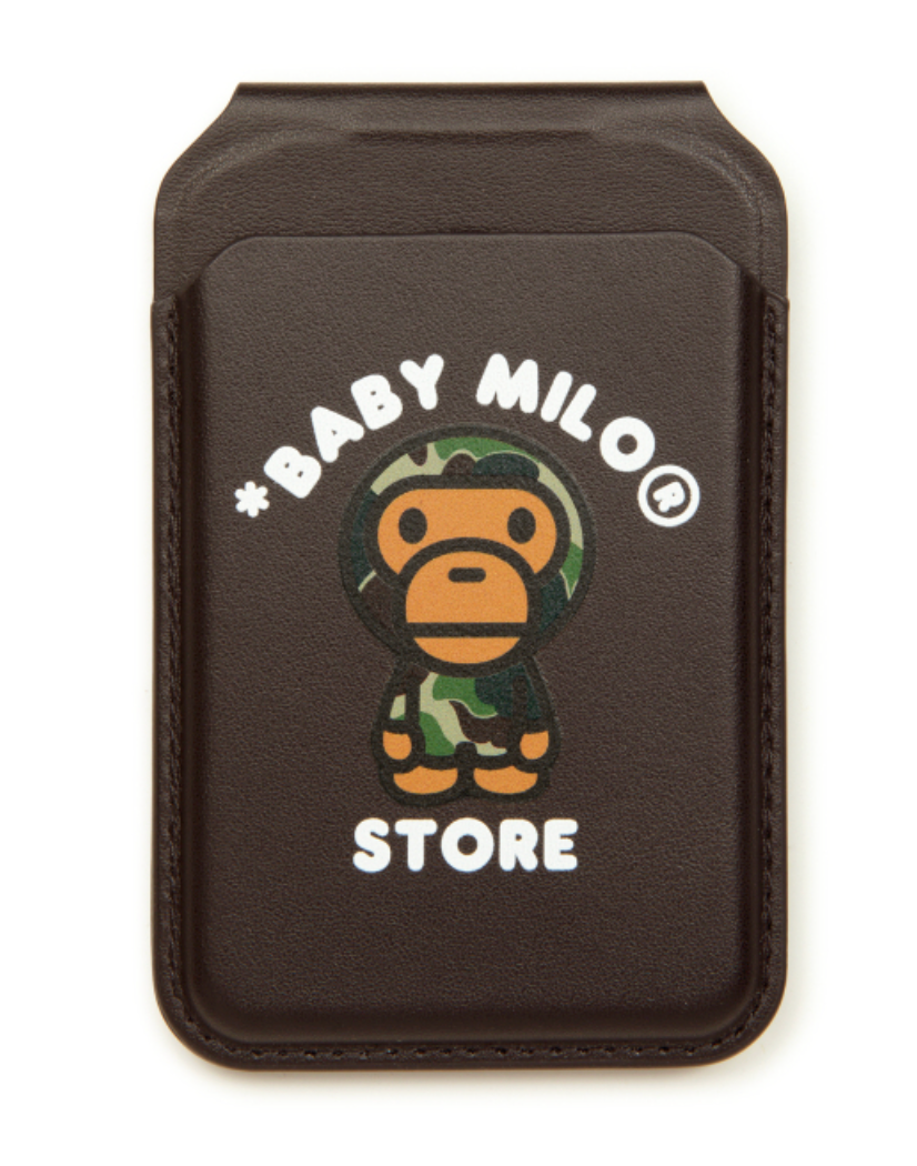 香港直郵 BABY MILO STORE配飾迷彩小猴磁吸卡包票夾手機支架4342