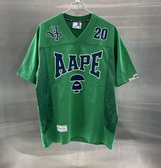 香港直郵 Aape 男裝 26春夏 網布迷彩拼接潮流休閑短袖T恤1656
