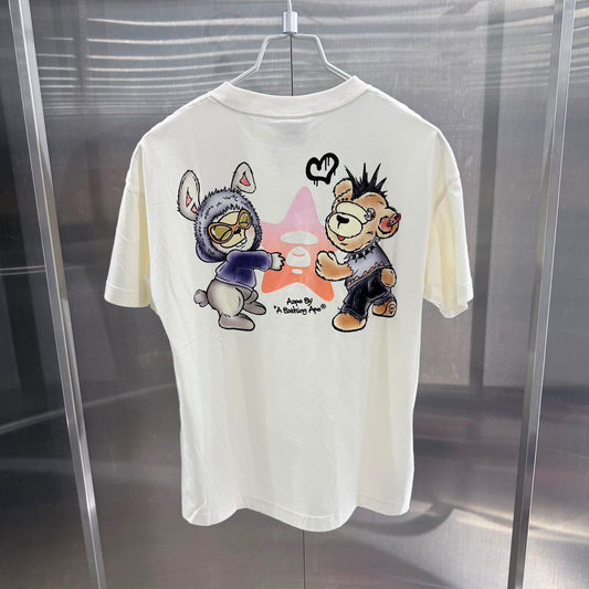 香港直郵 Aape 26秋冬 女 AAPE 星遇熊兔短袖T恤10010