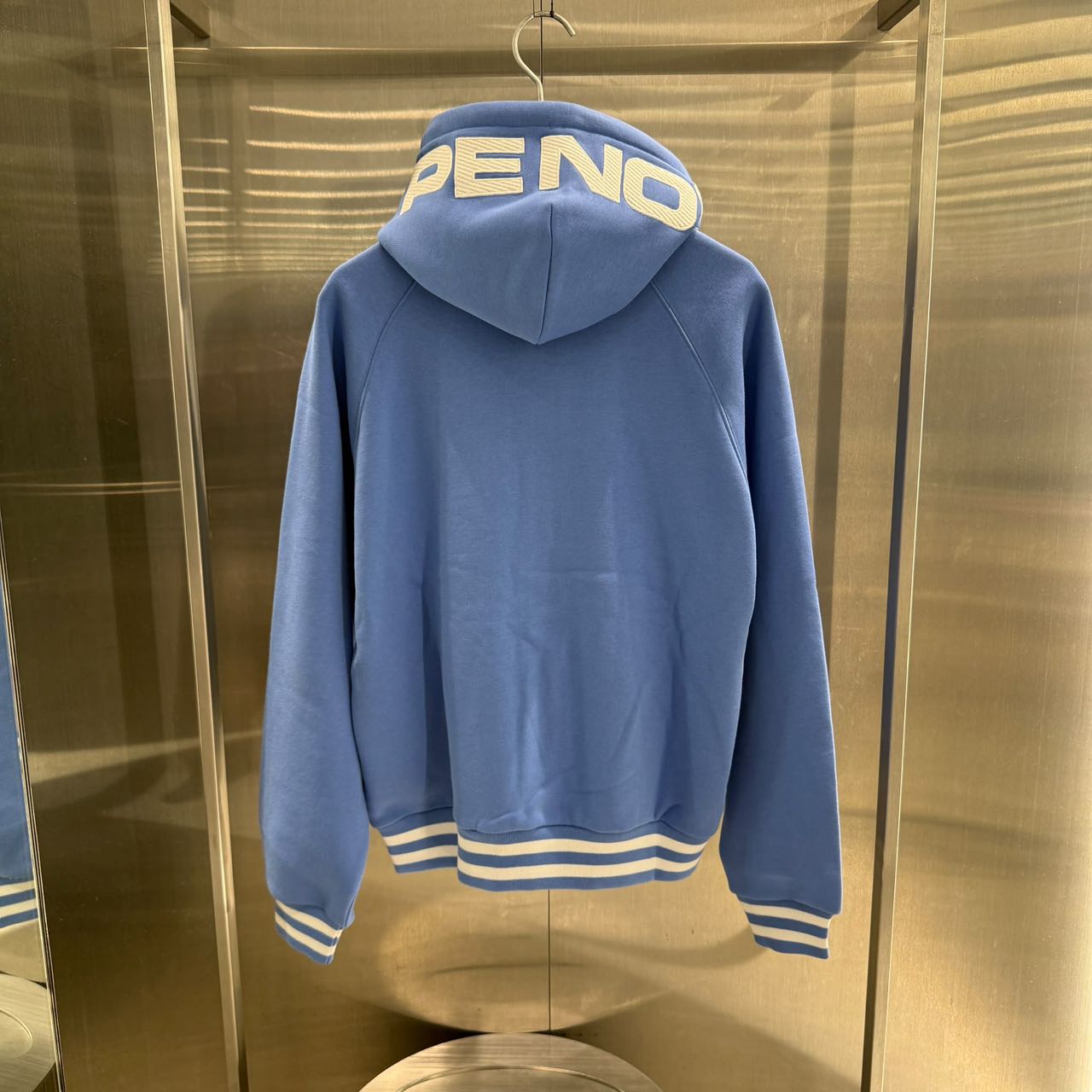 香港直郵 Aape 26秋冬 男 AAPENOW 加絨棒球服連帽衛衣 D382