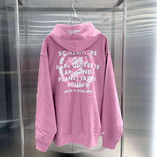 香港直郵 Aape 26秋冬 男 迷彩滴墨猿人連帽衛衣 E300