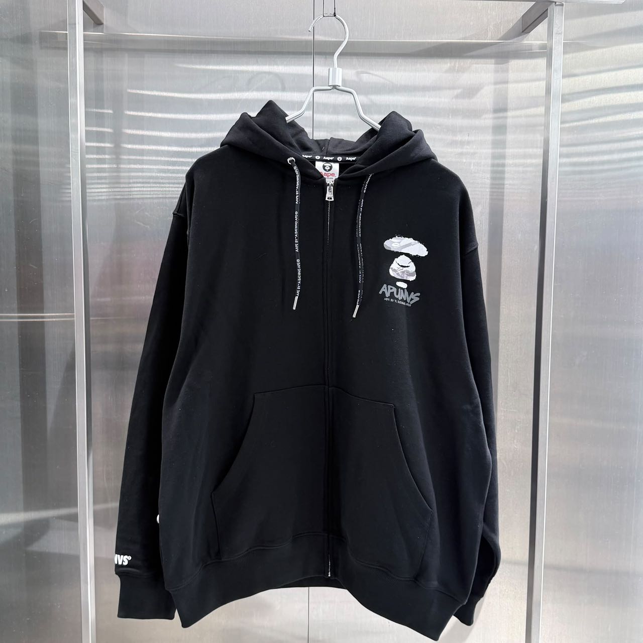 香港直郵 Aape 26秋冬 男 迷彩滴墨猿人連帽衛衣 E300