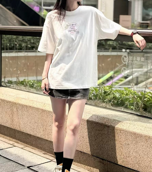 香港代購 專櫃正品 26春夏 Aape 女 AAPEUNVS 美式塗鴉印花舒適潮流短袖T恤1907