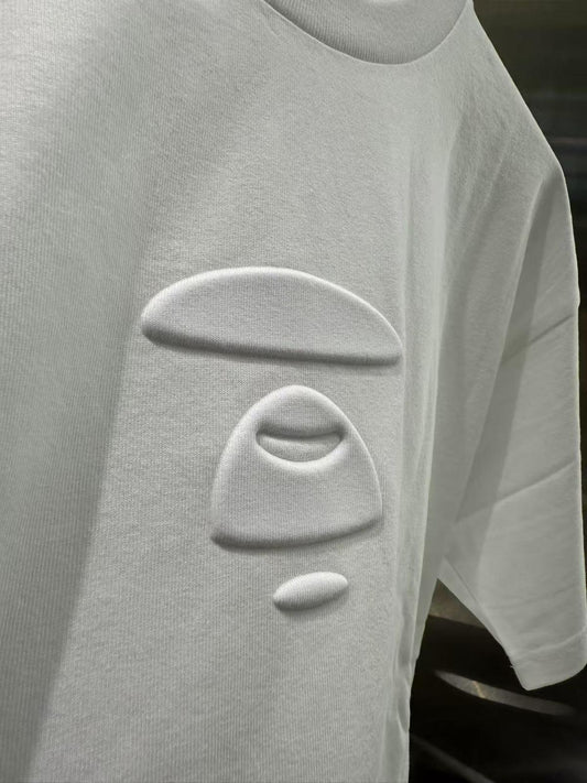 2025 Aape 男裝 秋冬猿人字母印花休閑潮流短袖T恤 AAPEUNVS moonface tee 1730