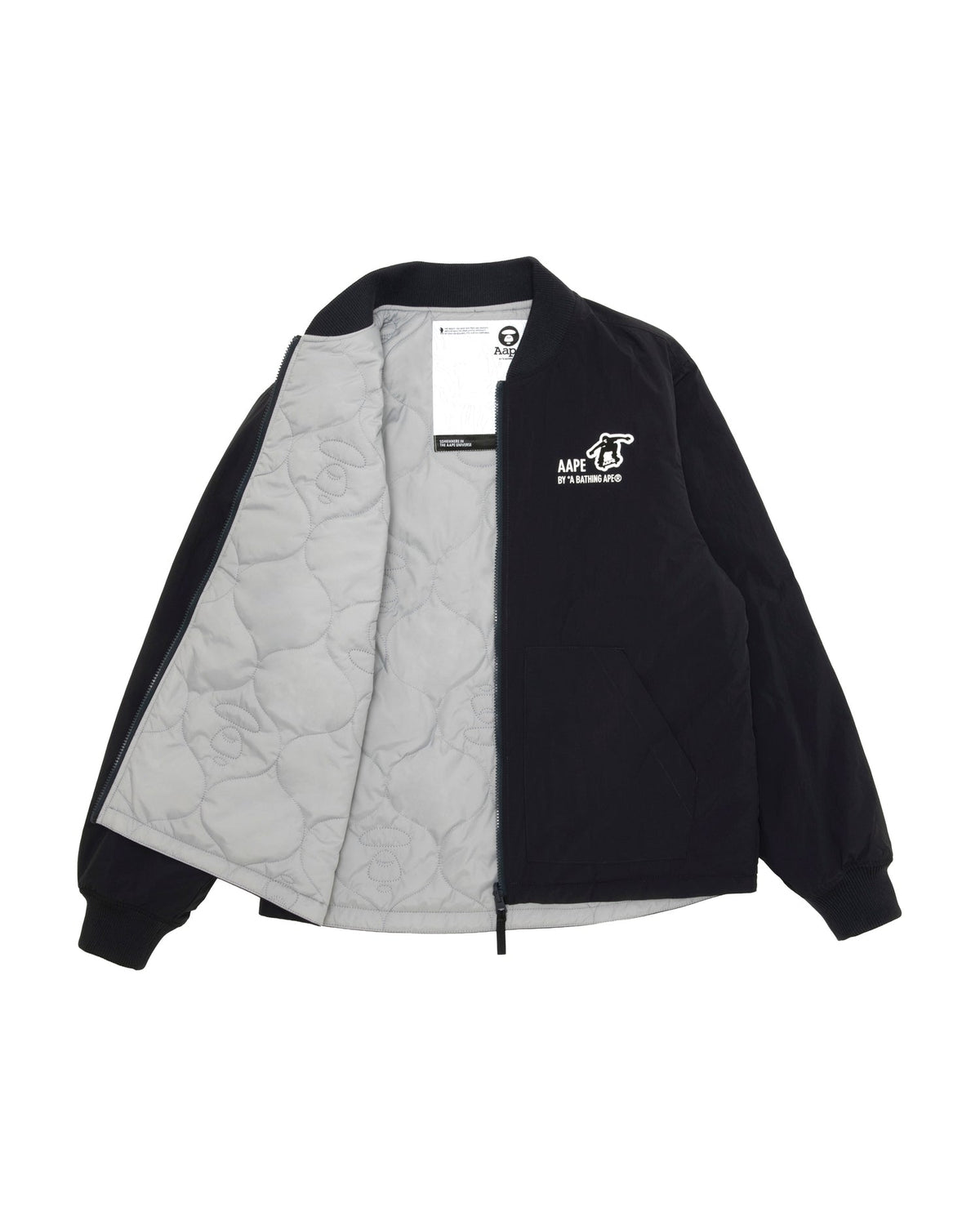 香港直郵 Aape 男裝秋冬水洗猿人迷彩牛仔夾克外套兩件套7811 AAPJKM7811XXR