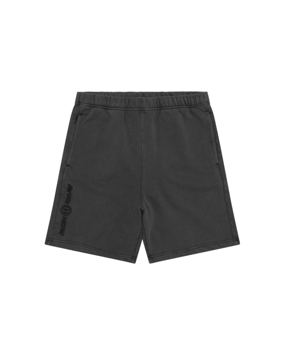 AAPE 2025 NOW moonface logo sweat shorts 香港直郵 25春夏 男 字母刺繡水洗做舊簡約潮流休閑短褲 B678