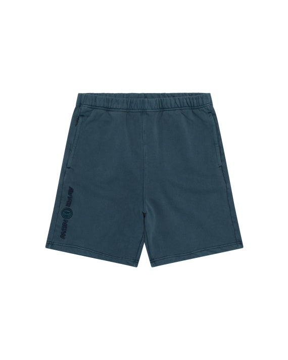 AAPE 2025 NOW moonface logo sweat shorts 香港直郵 25春夏 男 字母刺繡水洗做舊簡約潮流休閑短褲 B678