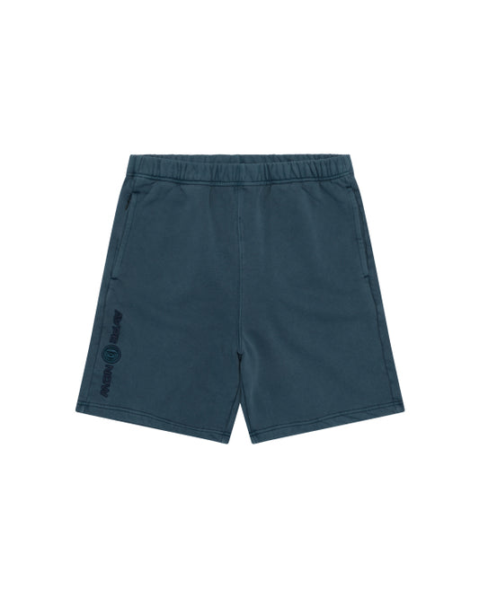 AAPE 2025 NOW moonface logo sweat shorts 香港直郵 25春夏 男 字母刺繡水洗做舊簡約潮流休閑短褲 B678