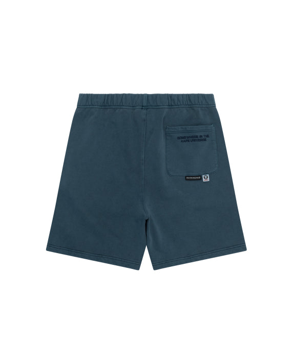 AAPE 2025 NOW moonface logo sweat shorts 香港直郵 25春夏 男 字母刺繡水洗做舊簡約潮流休閑短褲 B678