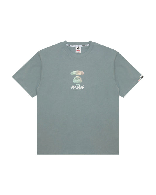 香港直郵 Aape 男裝25春夏迷彩猿顏圓章印花休閑潮流短袖T恤1646