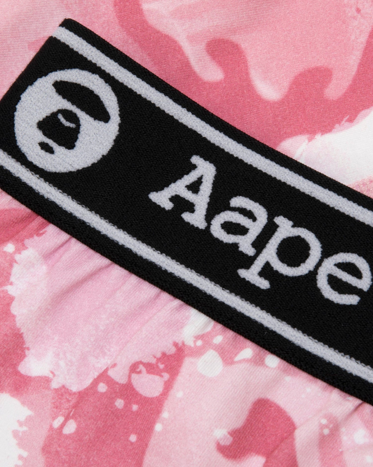 香港直郵 Aape 男裝 迷彩滿印字母串標平腳內褲5240 AAPUWM5240XBR