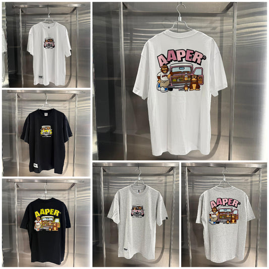 香港代購 專櫃正品 26春夏 Aape AAPER 猿人軍團卡通圖案印花休閒舒適短袖T恤1827
