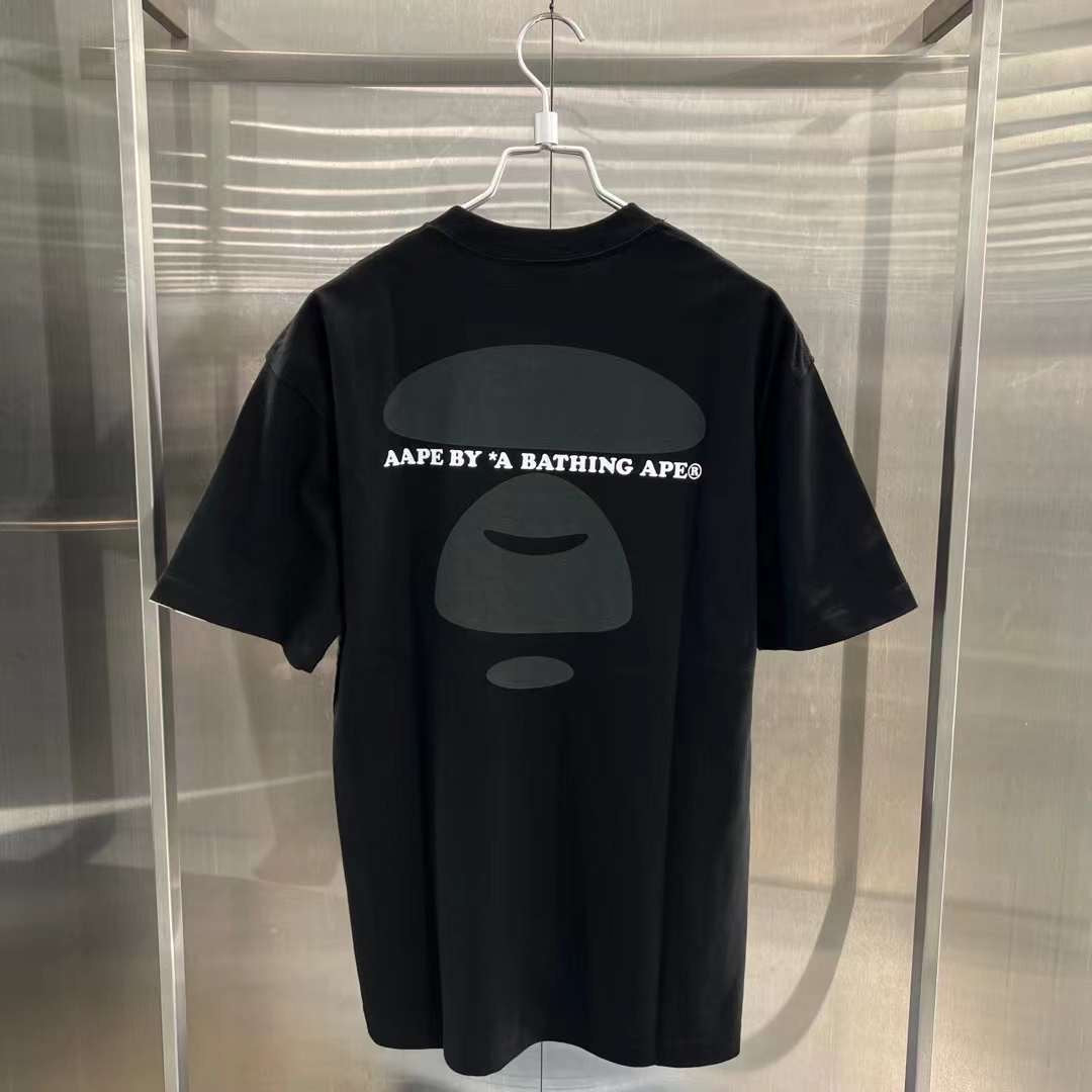 Aape 23 男裝 秋冬 猿顏字母迷彩圖案印花休閑短袖T恤 1372XXL