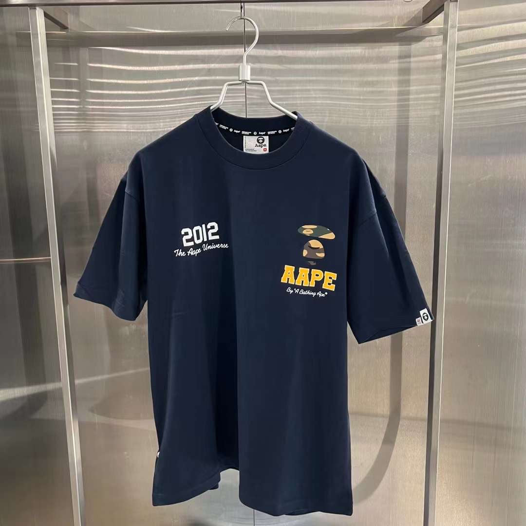 Aape 23 男裝 秋冬 字母迷彩籃球猿印花個性潮流短袖T恤 1391XA 1391XX