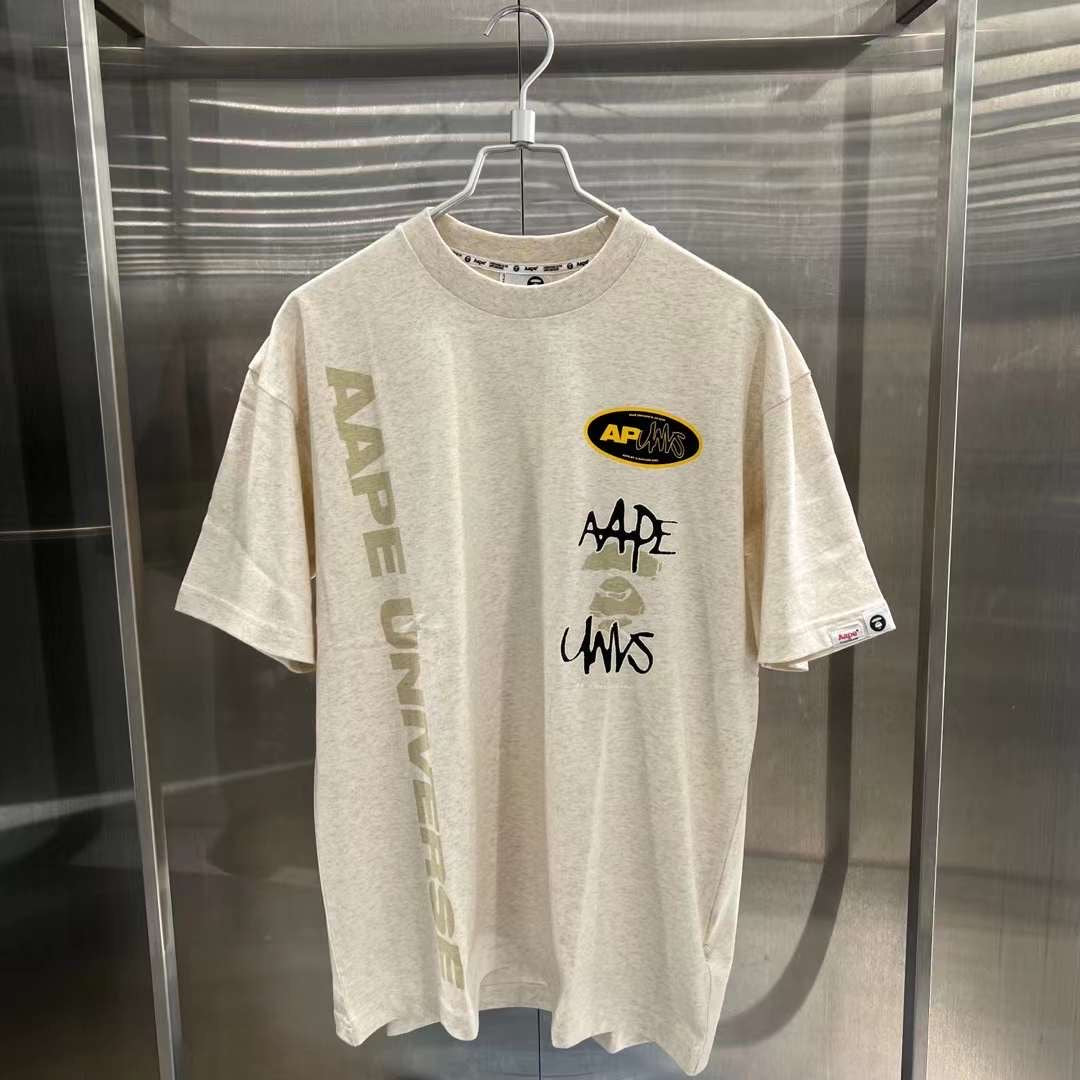 Aape 23 男裝 秋冬 猿顏字母圖案印花街頭潮流短袖T恤 1385XXL 1385XAL