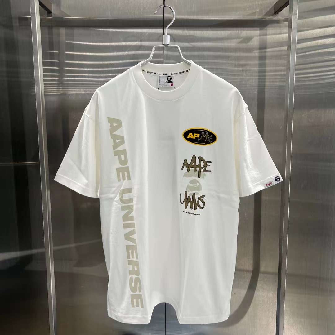 Aape 23 男裝 秋冬 猿顏字母圖案印花街頭潮流短袖T恤 1385XXL 1385XAL