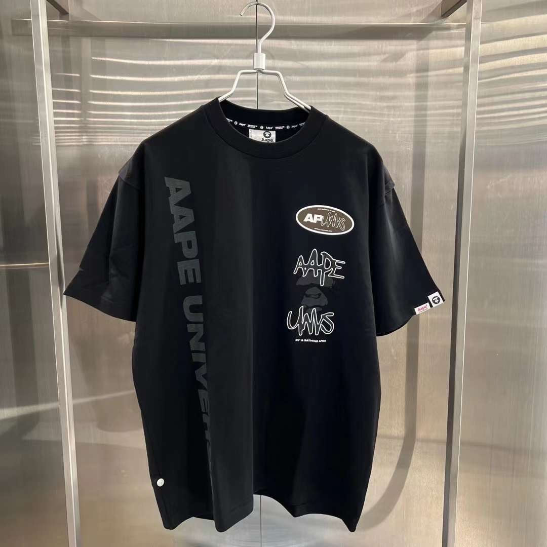 Aape 23 男裝 秋冬 猿顏字母圖案印花街頭潮流短袖T恤 1385XXL 1385XAL