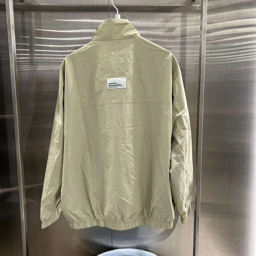 Aape 23 男裝 秋冬 猿顏迷彩徽章字母印花拉鏈薄夾克外套 7601XXL