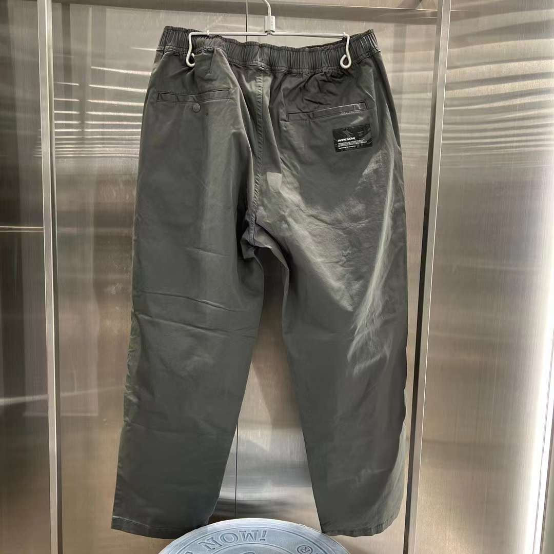 AAPE Moonface patch relaxed pants 23 男裝 秋冬 猿顏徽章純色簡約寬松休閑長褲 A620XXL