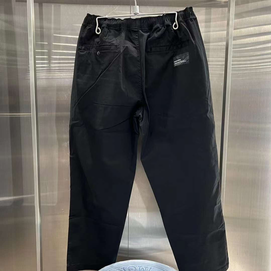 AAPE Moonface patch relaxed pants 23 男裝 秋冬 猿顏徽章純色簡約寬松休閑長褲 A620XXL