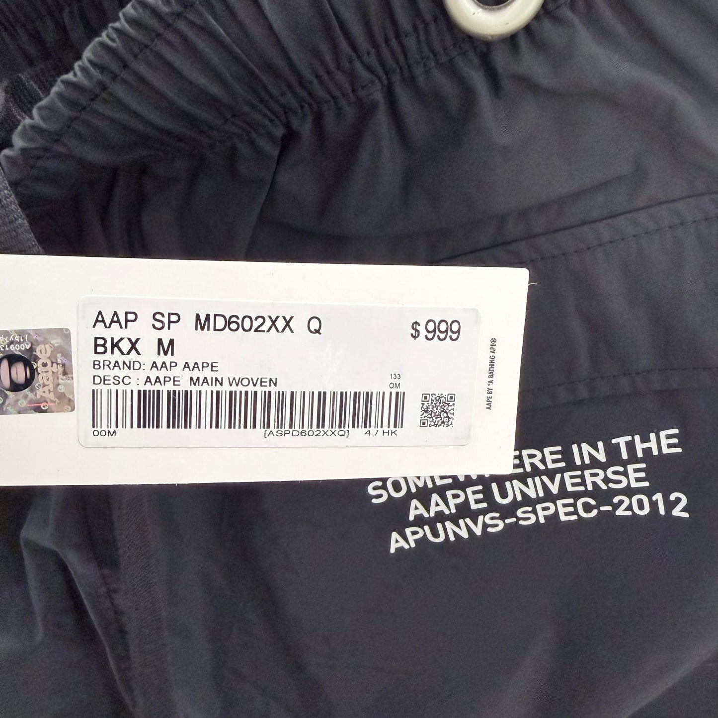 香港直郵 Aape 男裝 26春夏 猿人刺繡章多口袋美式潮流工裝休閒短褲D602