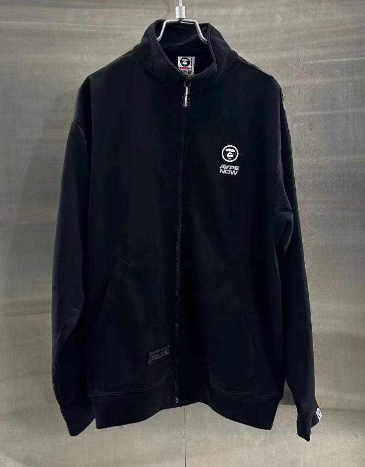 香港專櫃代購 Aape 男裝 24秋冬側邊字母串標猿顏徽章休閑寬松衛衣外套330