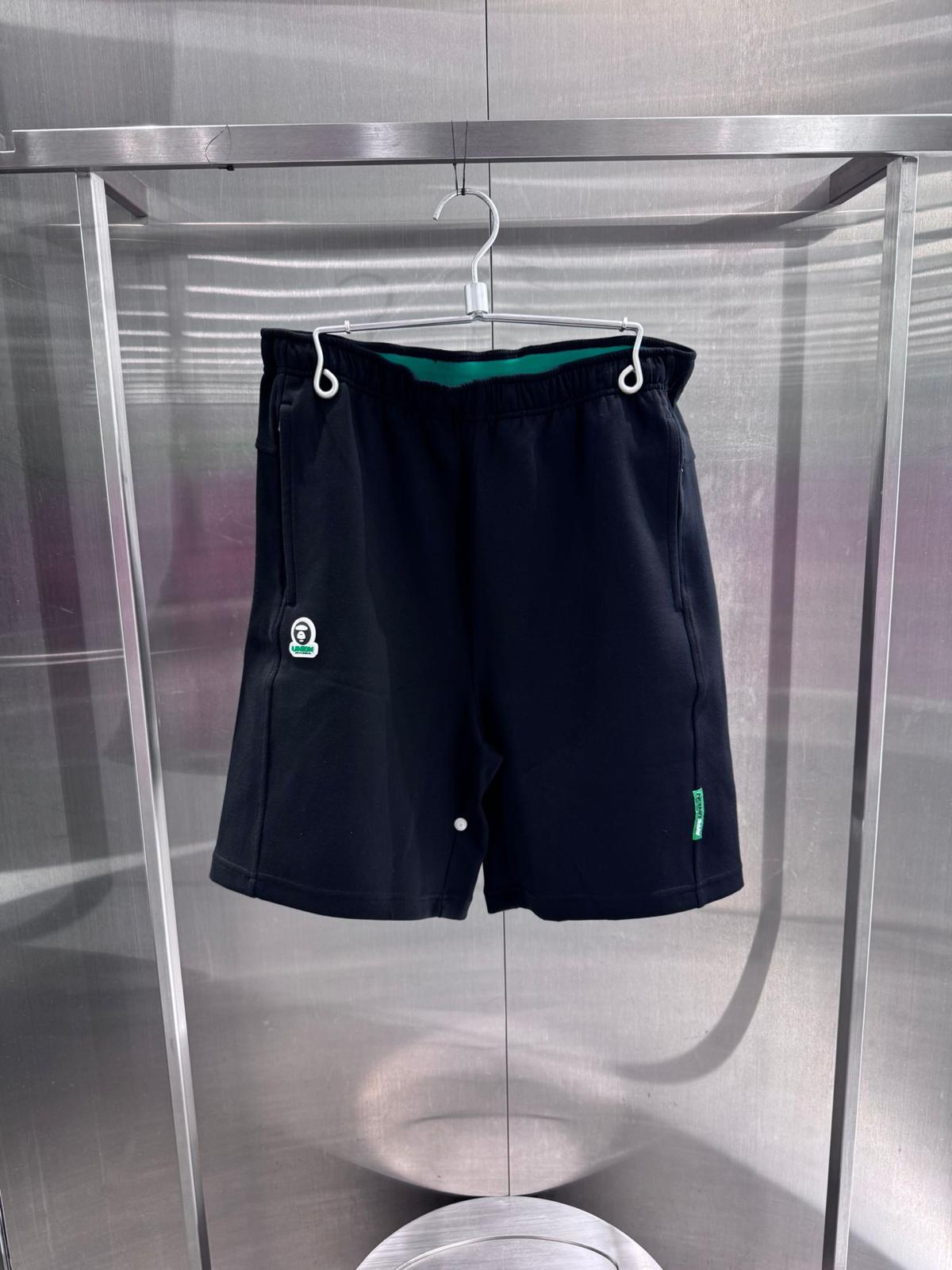 香港直郵 專櫃正品 Aape 26春夏 男 AAPEUNVS 運動系列匹克球猿人徽章舒適休閒短褲D637