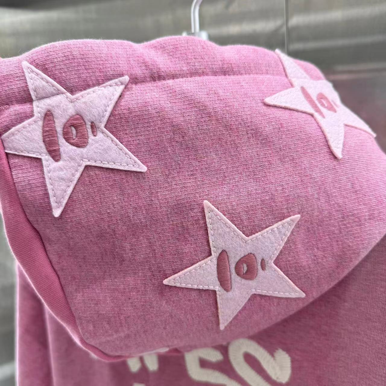 香港直郵 Aape 男裝 24年秋冬猿顏徽章潮流厚絨連帽棒球服衛衣347
