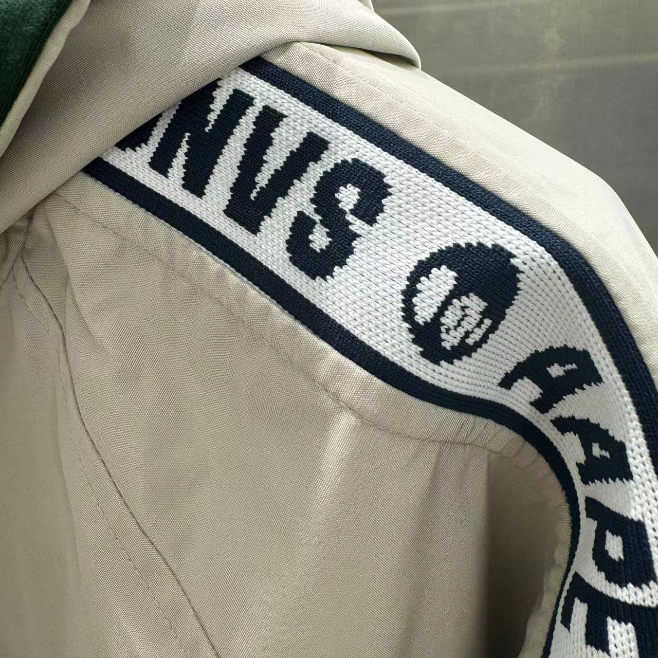 香港直郵 Aape 男裝 24年秋冬冰球猿顏印花雙面穿寬松連帽夾克7672