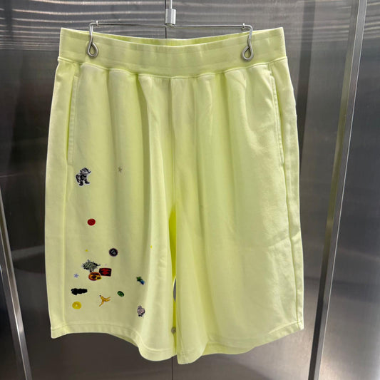香港直郵 專櫃正品 Aape 26春夏 男 字母刺繡卡通圖案印花潮流舒適休閒短褲D617