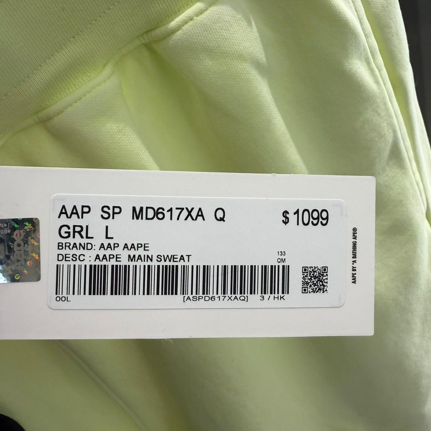 香港直郵 專櫃正品 Aape 26春夏 男 字母刺繡卡通圖案印花潮流舒適休閒短褲D617