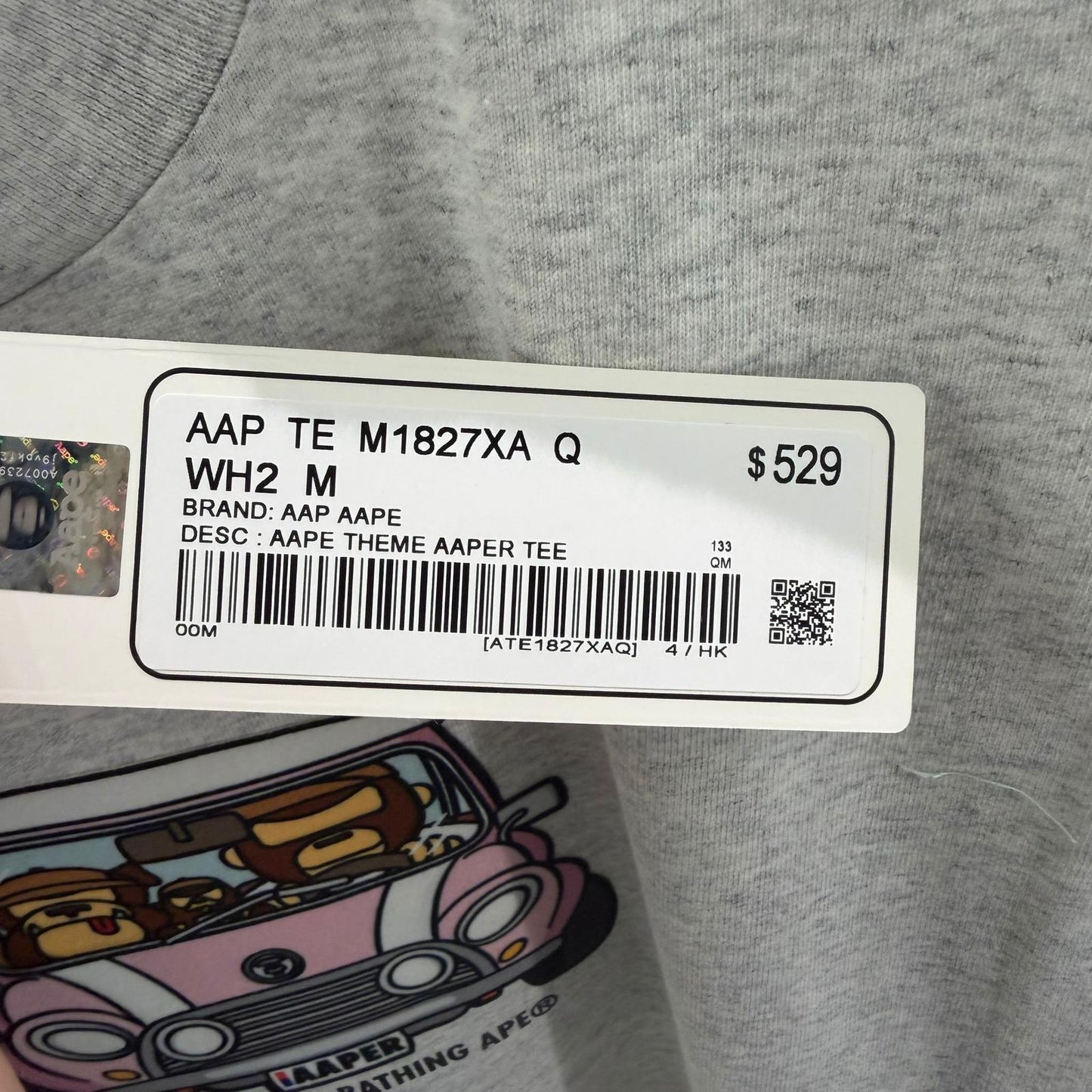 香港代購 專櫃正品 26春夏 Aape AAPER 猿人軍團卡通圖案印花休閒舒適短袖T恤1827