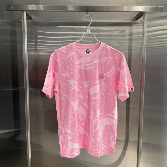 香港直郵專櫃正品 Aape 男装 26春夏 AAPENOW 猿人徽章潮流舒適休閒迷彩短袖T恤1812