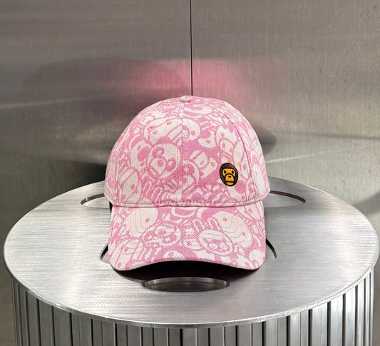 香港代購 專櫃正品 BABY MILO STORE 卡通刺繡小猴動物滿印鴨舌帽棒球帽4466