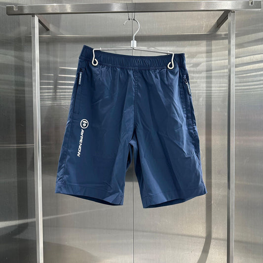 香港代購 專櫃正品 26春夏 Aape 男 AAPENOW 猿人小標徽章簡約舒適潮流短褲C680
