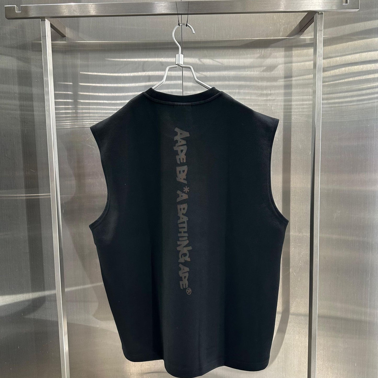 香港代購 專櫃正品 26春夏 Aape 男 字母刺繡猿人印花舒適潮流休閒背心1890
