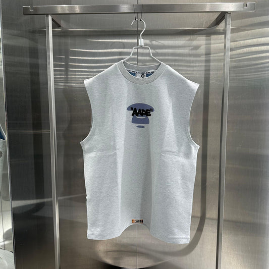 香港代購 專櫃正品 26春夏 Aape 男 字母刺繡猿人印花舒適潮流休閒背心1890