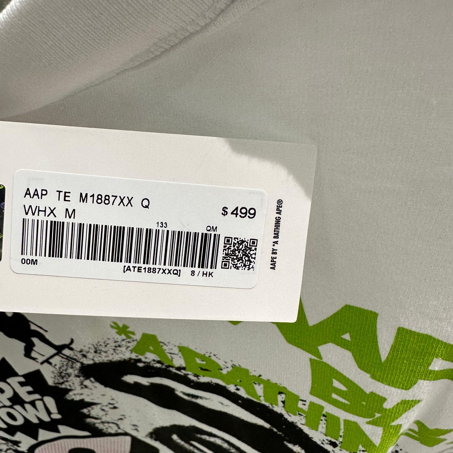 香港代購 專櫃正品 26春夏 Aape 男 AAPEUNVS 美式塗鴉印花街頭嘻哈潮流短袖T恤1887