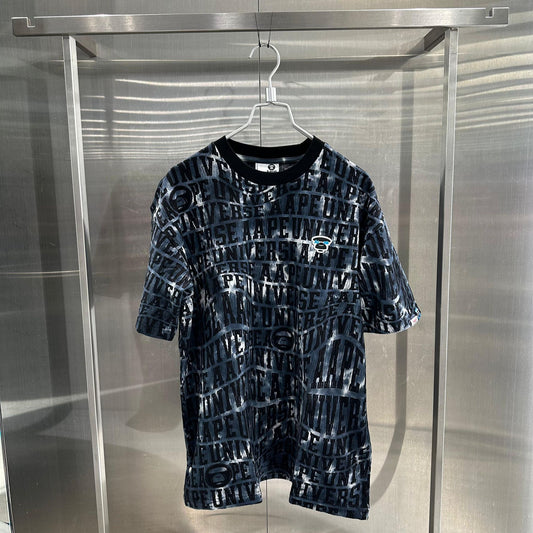 香港代購 專櫃正品 26春夏 Aape 男 AAPEUNVS 猿人徽章字母滿印漸變潮流短袖T恤1879