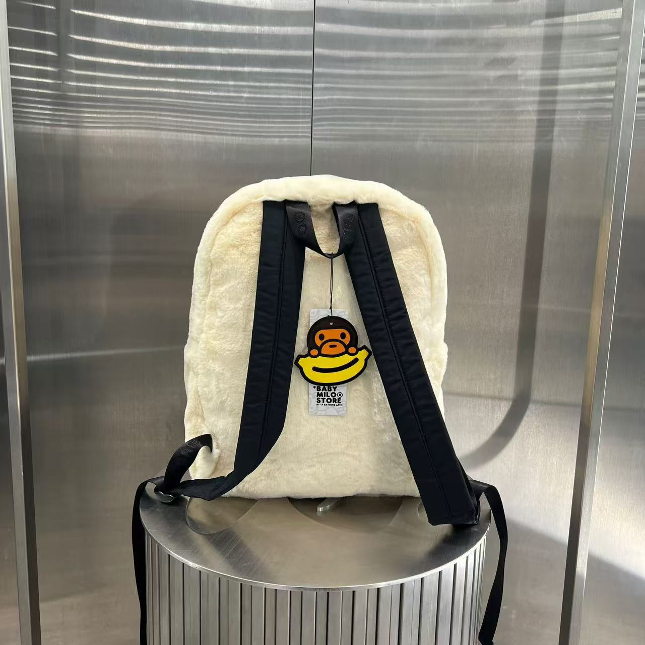 香港專櫃正品代購 BABY MILO STORE配飾毛絨卡通小猴雙肩包背包4321