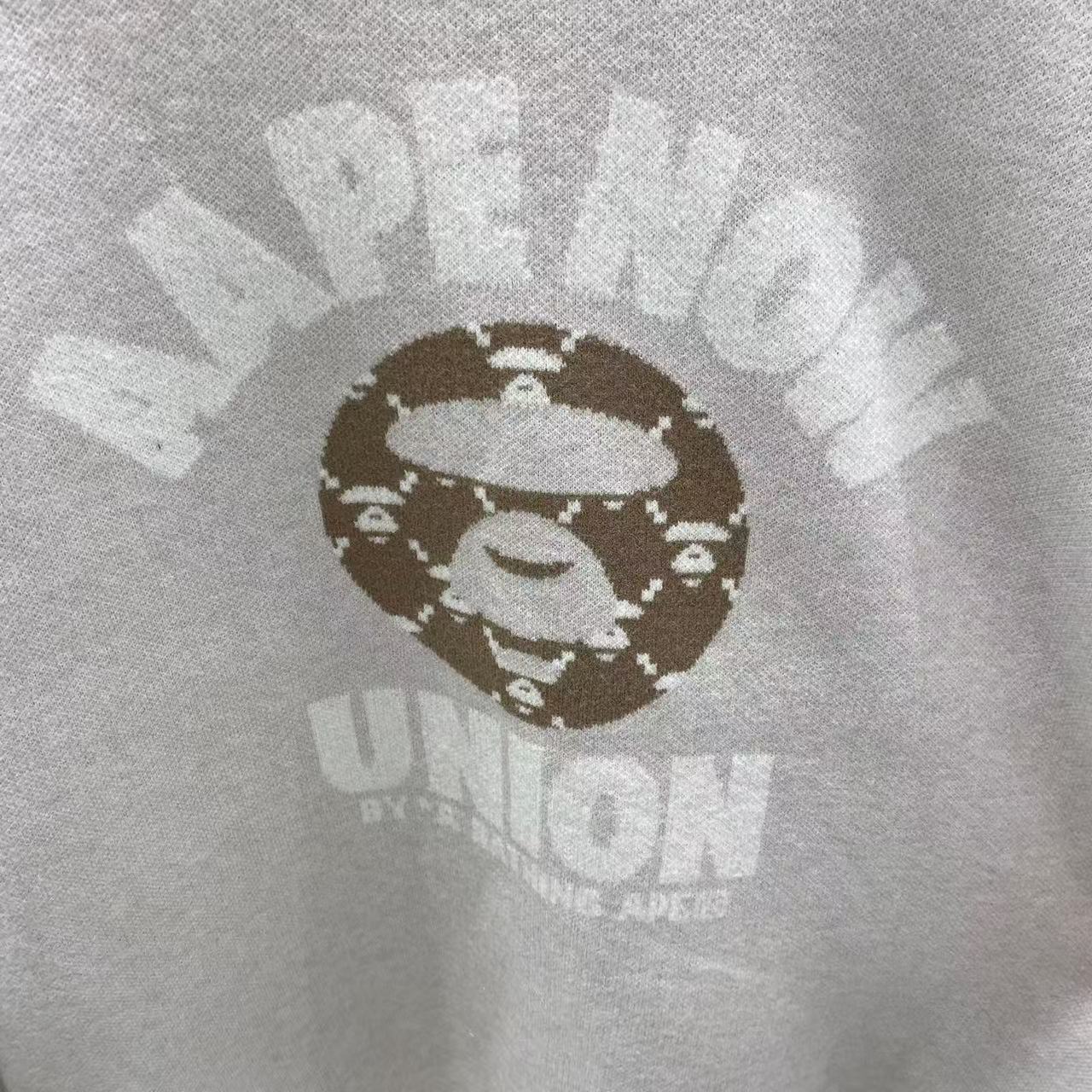 香港專櫃代購 Aape 男裝 24秋冬老花猿顏字母圖案休閑潮流圓領針織衫370