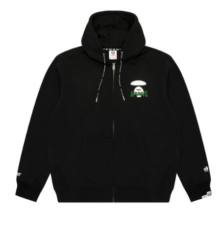 香港專櫃正品代購 Aape 24秋冬猿顏字母印花潮流厚絨連帽衛衣外套343