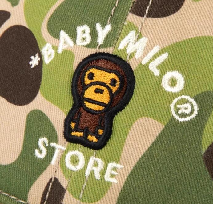 香港專櫃 BABY MILO STORE 迷彩卡通小猴棒球帽鴨舌帽4373