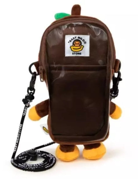 BABY MILO STORE 卡通蘋果小猴手機包單肩包4366
