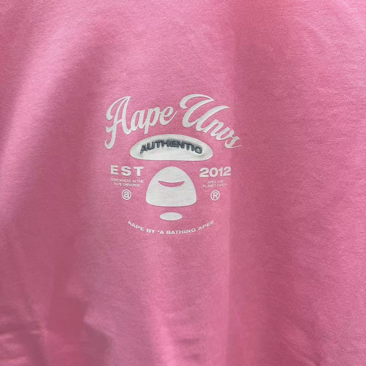 香港直郵 專櫃正品 Aape 男裝 26春夏愛心猿顏字母圖案印花短袖T恤1856