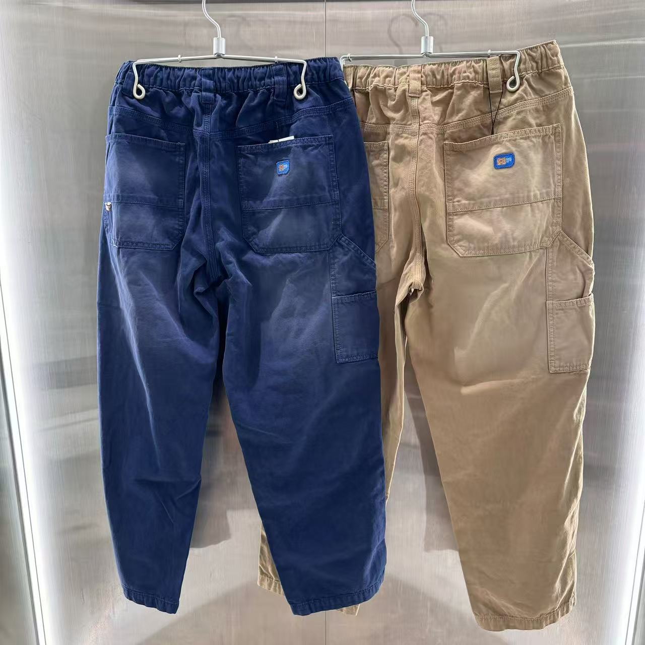 香港代購 專櫃正品 Aape 男裝 26春夏猿人徽章字母刺繡復古水洗休閑長褲D612