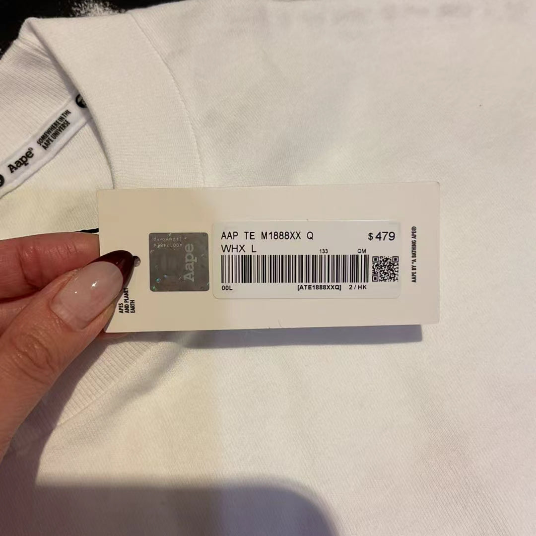 香港代購 專櫃正品 26春夏 Aape 男 AAPEUNVS 美式塗鴉猿人迷彩潮流舒適短袖T恤1888